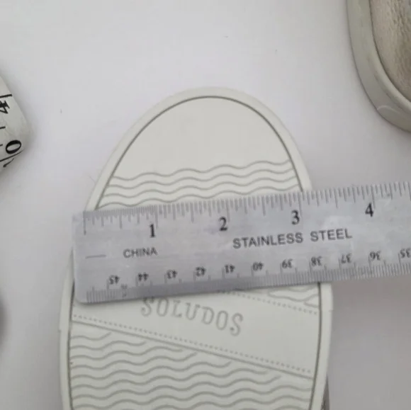 Soludos Ibiza Classic Leather Sneaker Platinum, Women's Sizes 10 New Without Box - Picture 16 of 16
